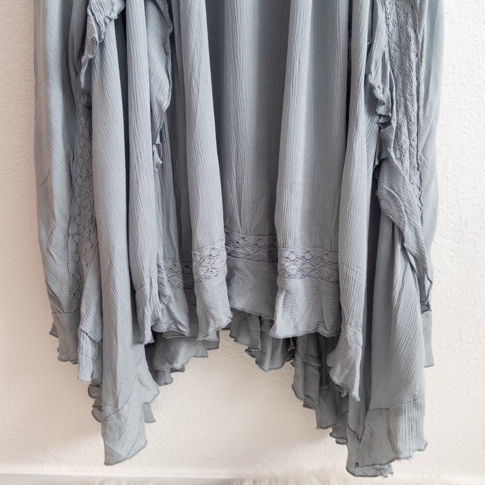 Free People Slate Blue Off-Shoulder Maxi Dress - Picture 8 of 12